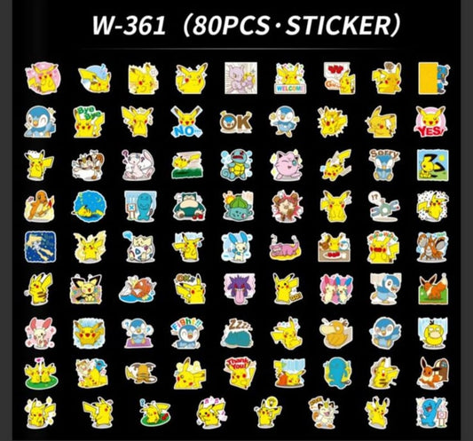 Buy pikatchu stickers at Pinky Promise