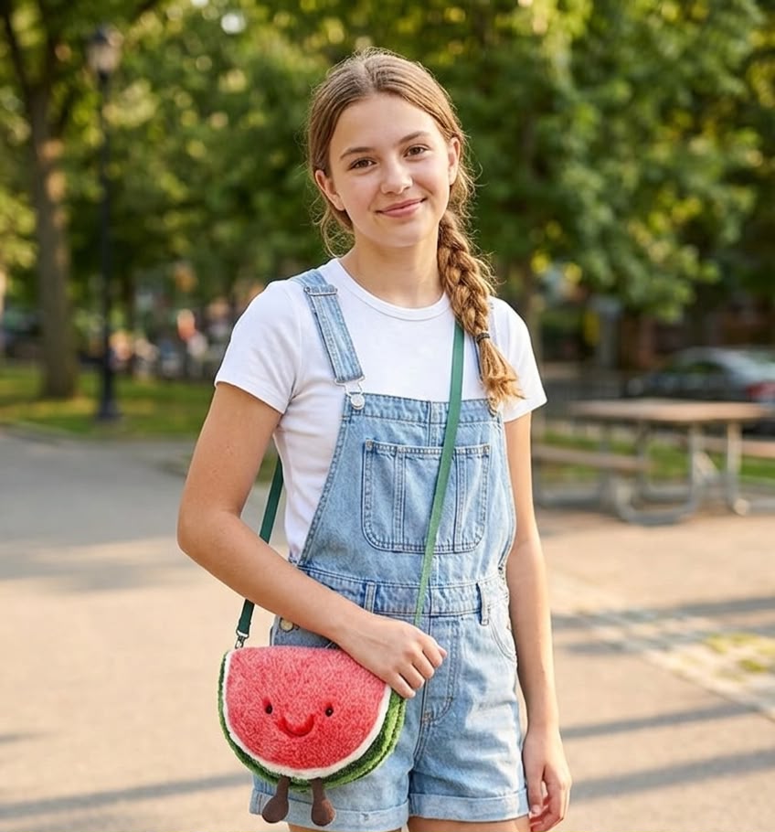 Plush Watermelon Crossbody Bag | Pinky Promise