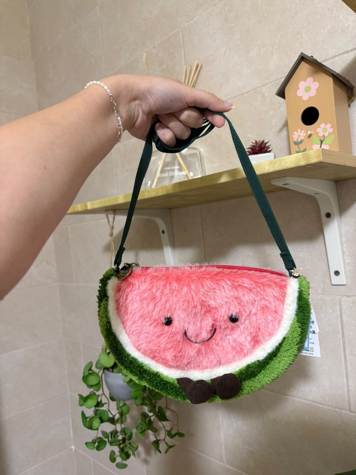 Plush Watermelon Crossbody Bag - Photo 5 | Pinky Promise
