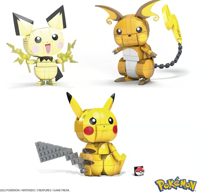 Pokémon build and show evolution trio - Close Up | Pinky Promise