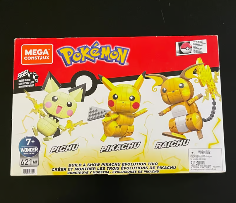 Buy Pokémon build and show evolution trio at Pinky Promise