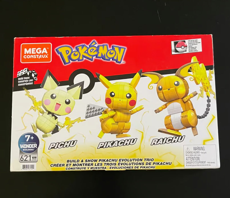 Buy Pokémon build and show evolution trio at Pinky Promise