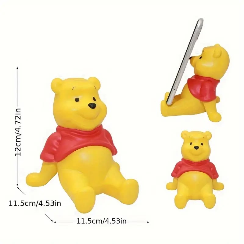 Cute Honey Bear Desktop Phone Stand & Decorative Figurine