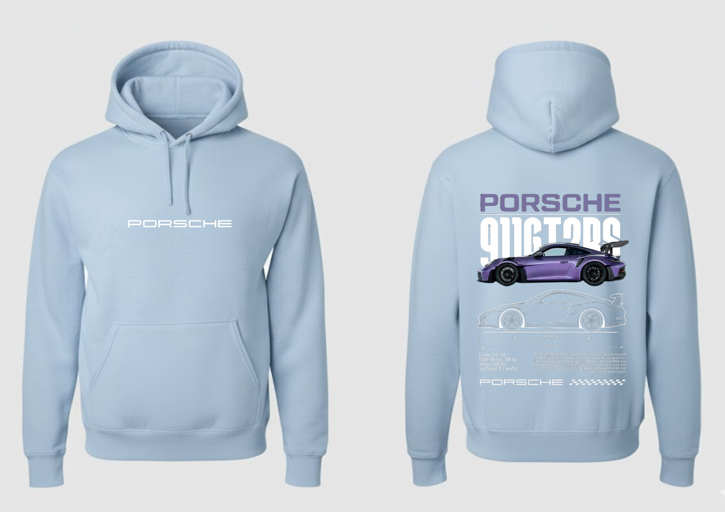 Porsche Hoodie - Close Up | Pinky Promise