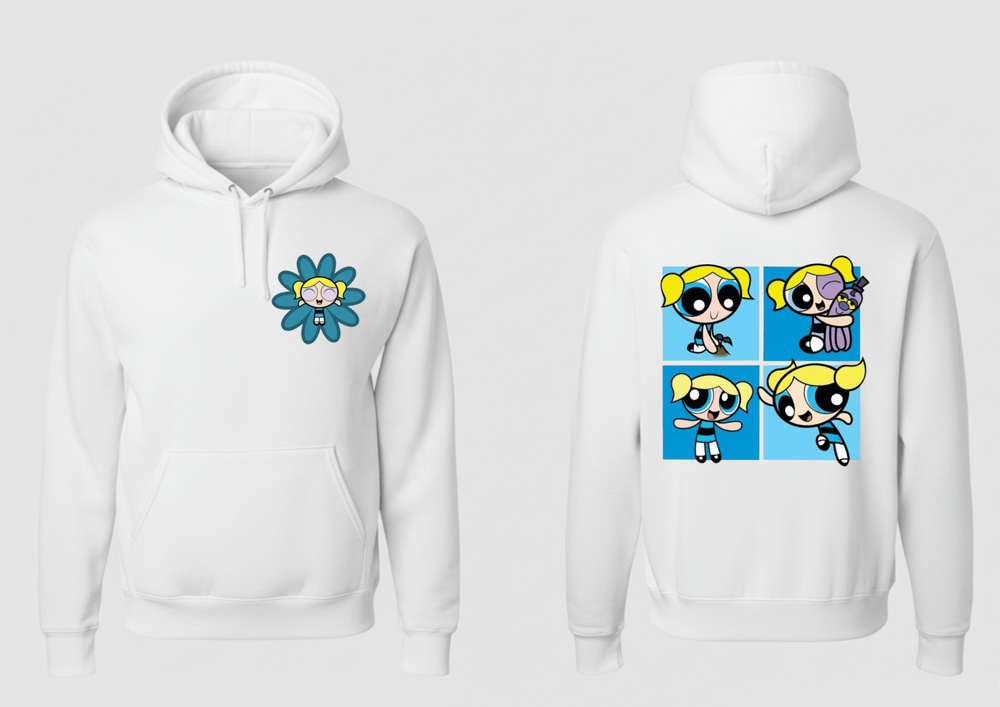 powerpuff gilds Hoodie - Kids Sizes - Photo 4 | Pinky Promise