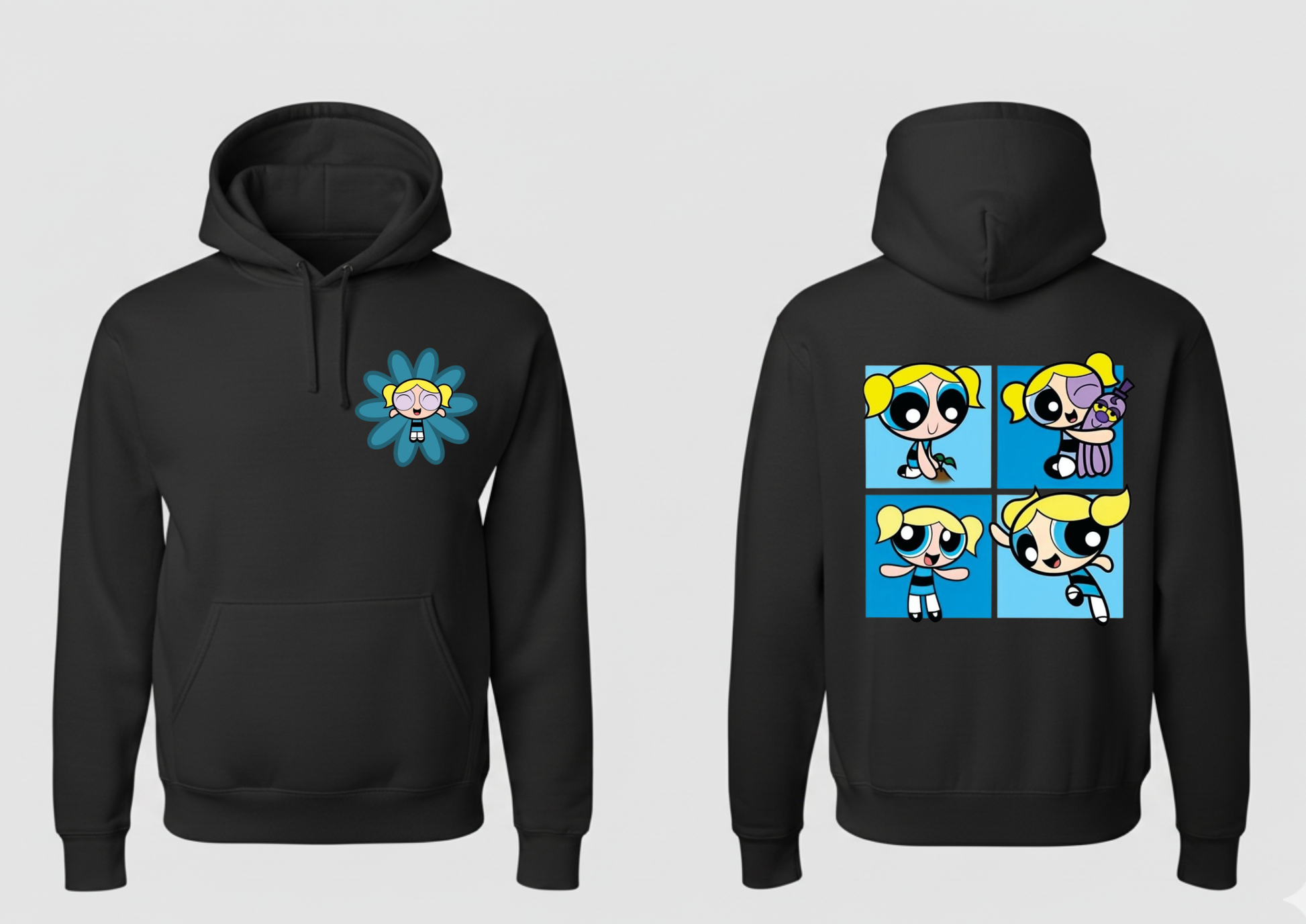 PowerPuff girls Hoodie - Close Up | Pinky Promise