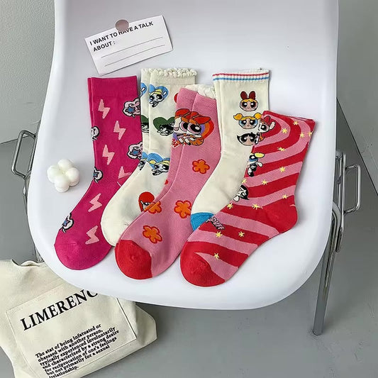 Buy PowerPuff girls socks at Pinky Promise