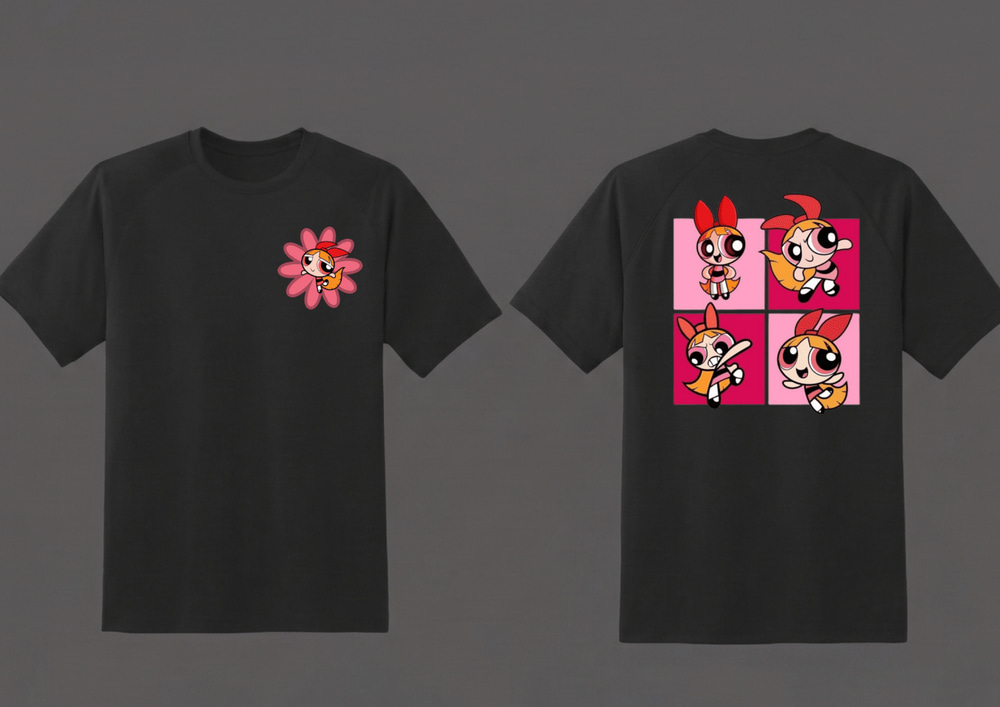 Powerpuff tshirt - Kids Sizes - Close Up | Pinky Promise