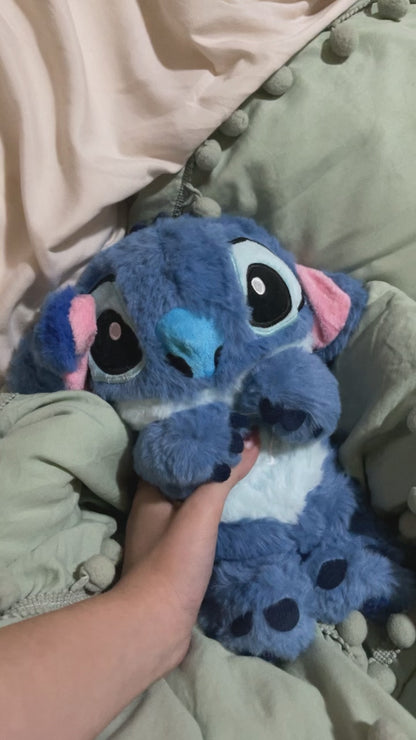 Breathing stitch and angle plush toys