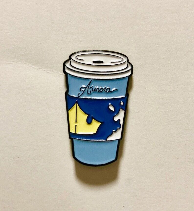 Buy Princess inspired coffee cup pin at Pinky Promise