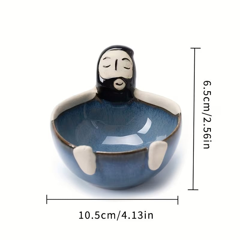Quirky Bearded Man Ceramic Bowl - Photo 7 | Pinky Promise