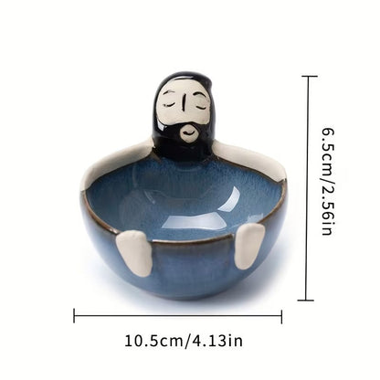 Quirky Bearded Man Ceramic Bowl - Photo 7 | Pinky Promise