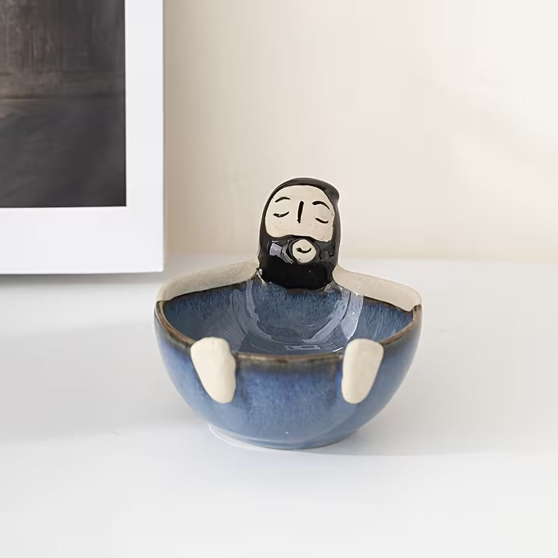 Buy Quirky Bearded Man Ceramic Bowl at Pinky Promise