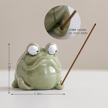 Quirky Ceramic Frog Incense / Bakhur Holder - Photo 4 | Pinky Promise