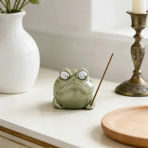 Quirky Ceramic Frog Incense / Bakhur Holder - Photo 6 | Pinky Promise