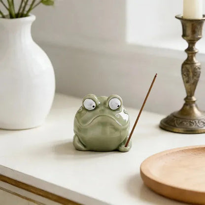 Quirky Ceramic Frog Incense / Bakhur Holder - Photo 6 | Pinky Promise