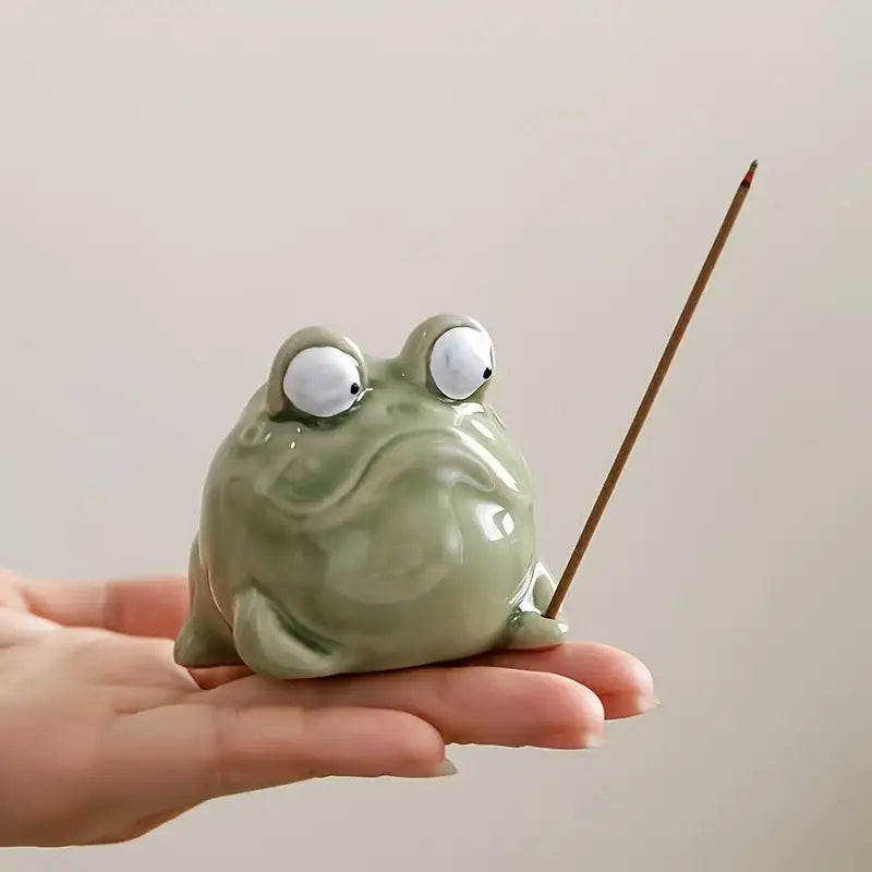 Quirky Ceramic Frog Incense / Bakhur Holder - Photo 8 | Pinky Promise