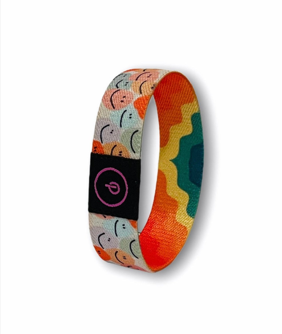 Buy Rainbow smilies wrist band at Pinky Promise
