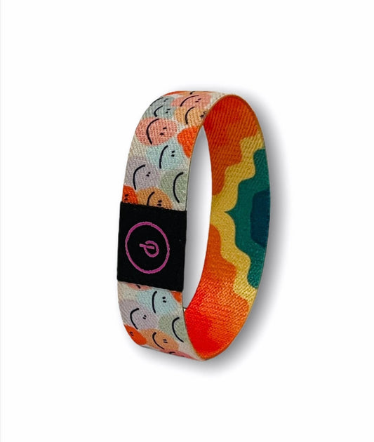 Buy Rainbow smilies wrist band at Pinky Promise