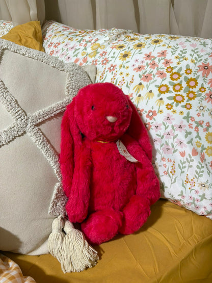 Red Bunny plush -  30cm - Close Up | Pinky Promise