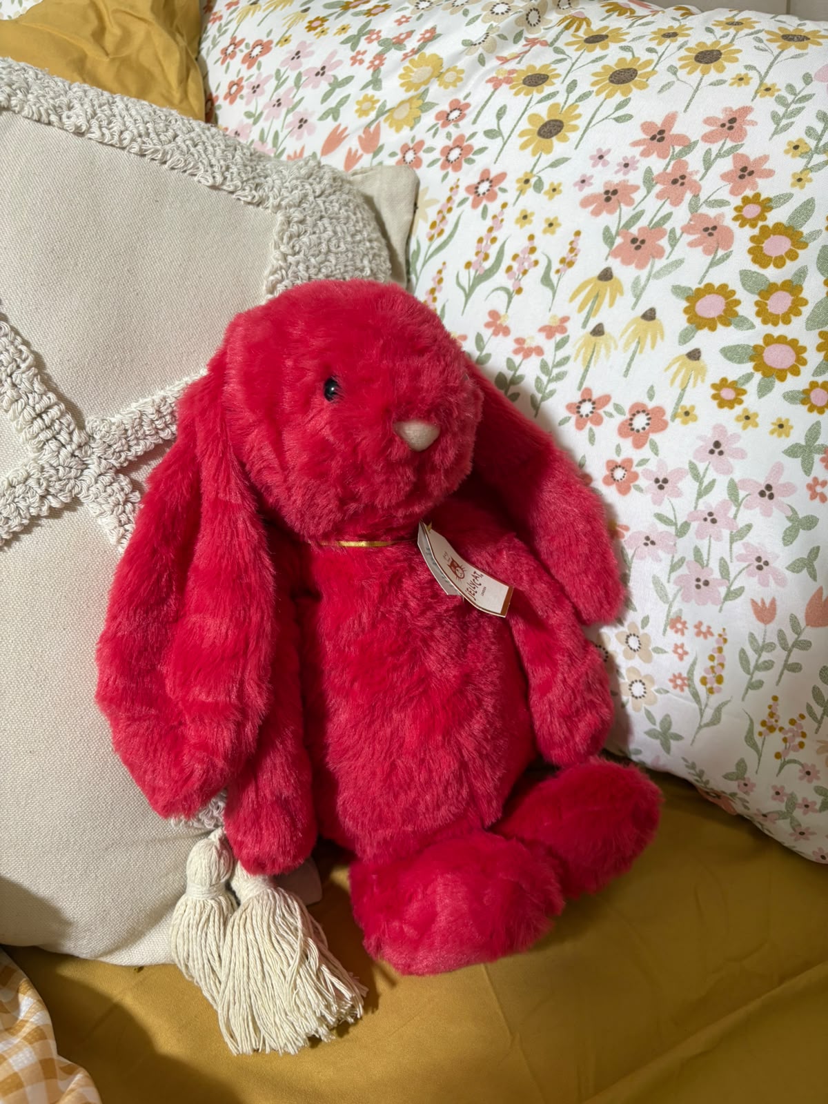 Red Bunny plush -  30cm - Photo 4 | Pinky Promise