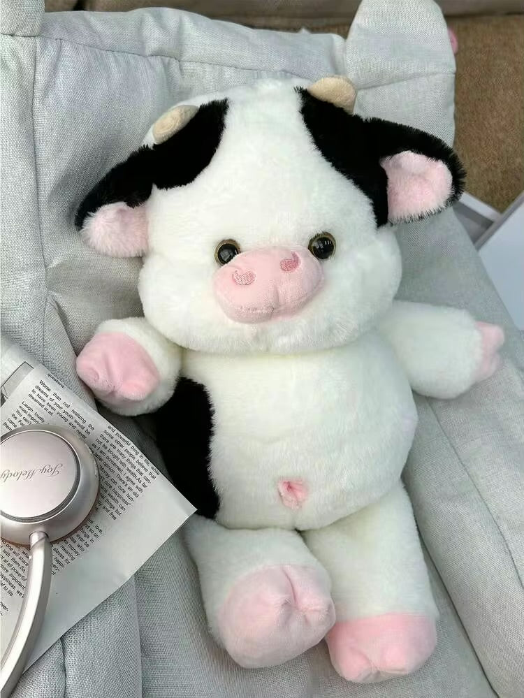 Running Cute cow plush - 35 cm - Close Up | Pinky Promise