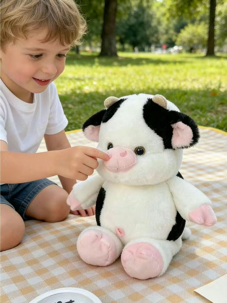 Running Cute cow plush - 35 cm - Photo 10 | Pinky Promise