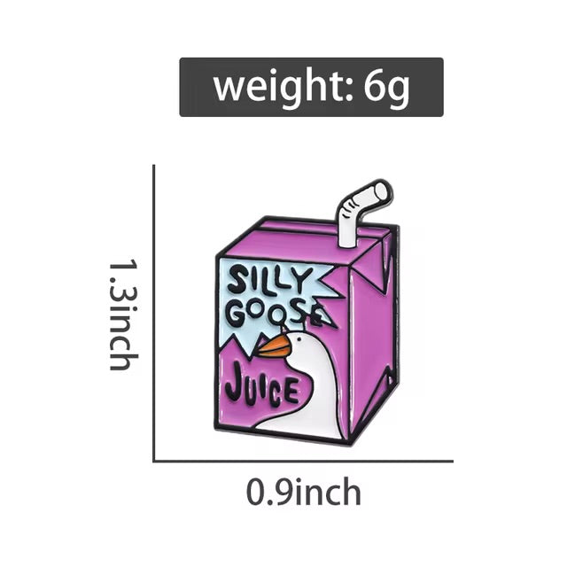 Silly goose juice Enamel Pin - Photo 4 | Pinky Promise
