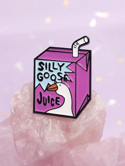 Buy Silly goose juice Enamel Pin at Pinky Promise
