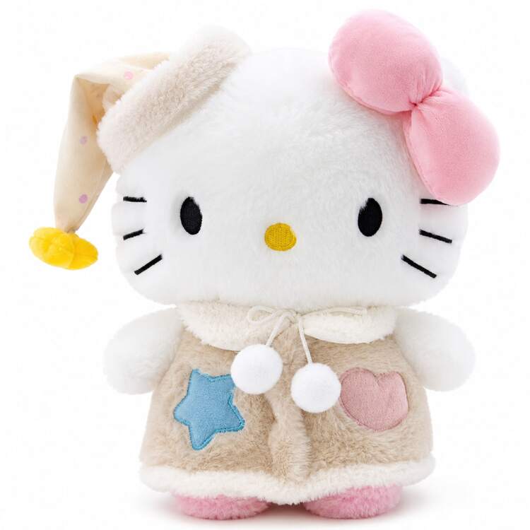 Sleepy Time Hello Kitty Plush Toy – Bedtime Pajama Cuddly Stuffed Animal - 45 cm | Pinky Promise