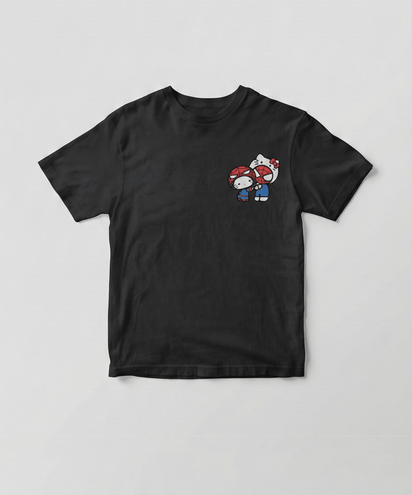 spider man and hello kitty T-shirt | Pinky Promise