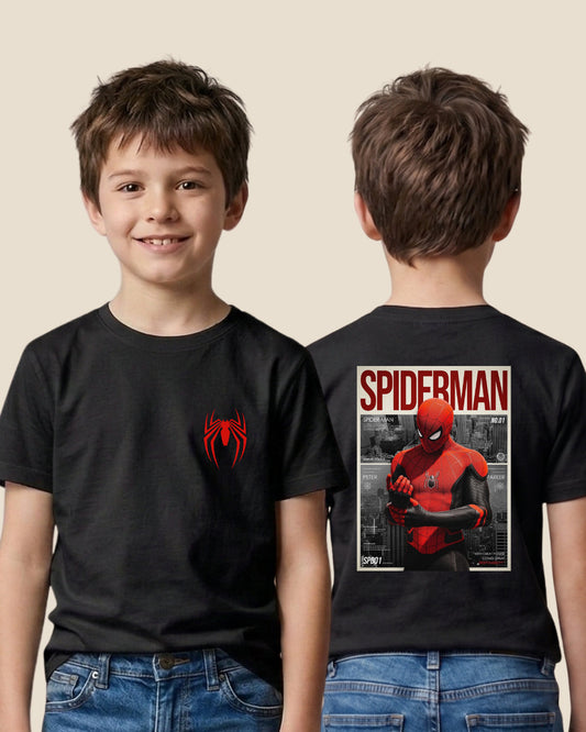 Buy Spiderman t-shirt Kids Sizes - front and back at Pinky Promise