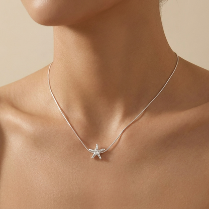 Starfish Pendant Necklace – 925 Sterling Silver | Pinky Promise