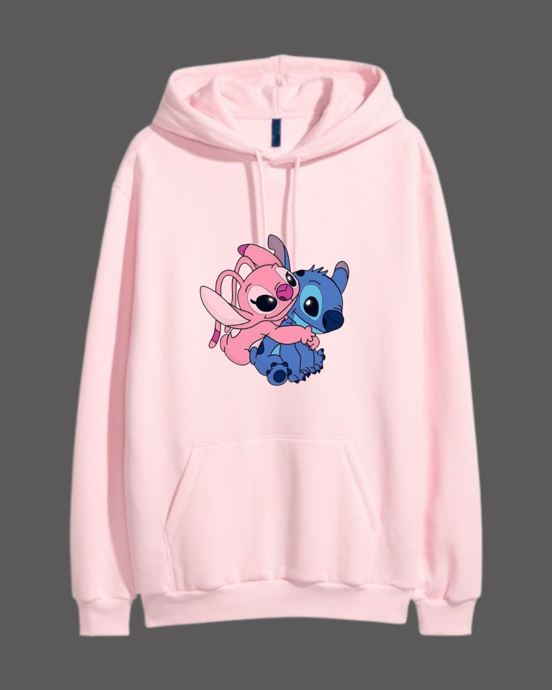 Stitch and angel Hoodie - Close Up | Pinky Promise