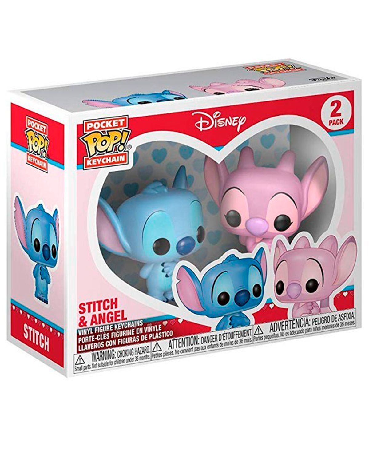 Stitch and angel matching keychains | Pinky Promise