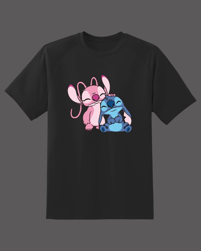 Stitch and Angel T-shirt | Pinky Promise