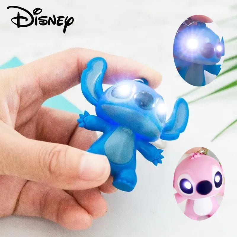 stitch flash light keychains