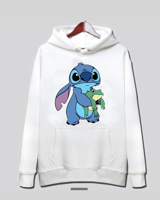 Buy Stitch Holding Frog Hoodie at Pinky Promise