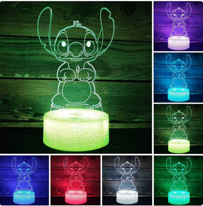 Stitch led 3d light | Pinky Promise