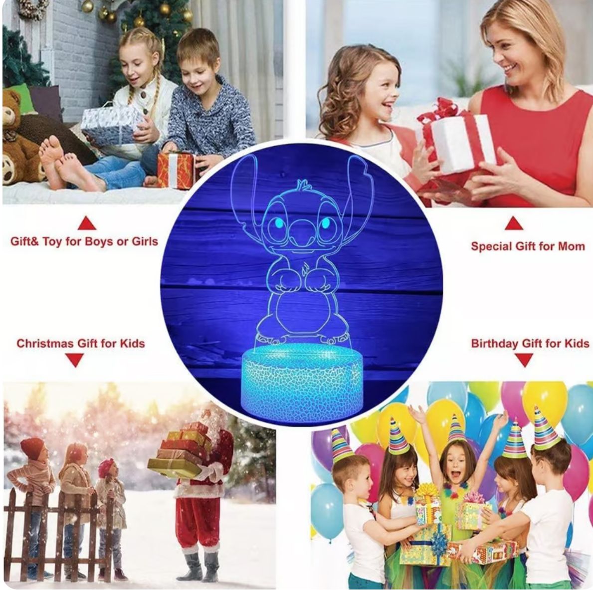 Stitch led 3d light - Photo 6 | Pinky Promise