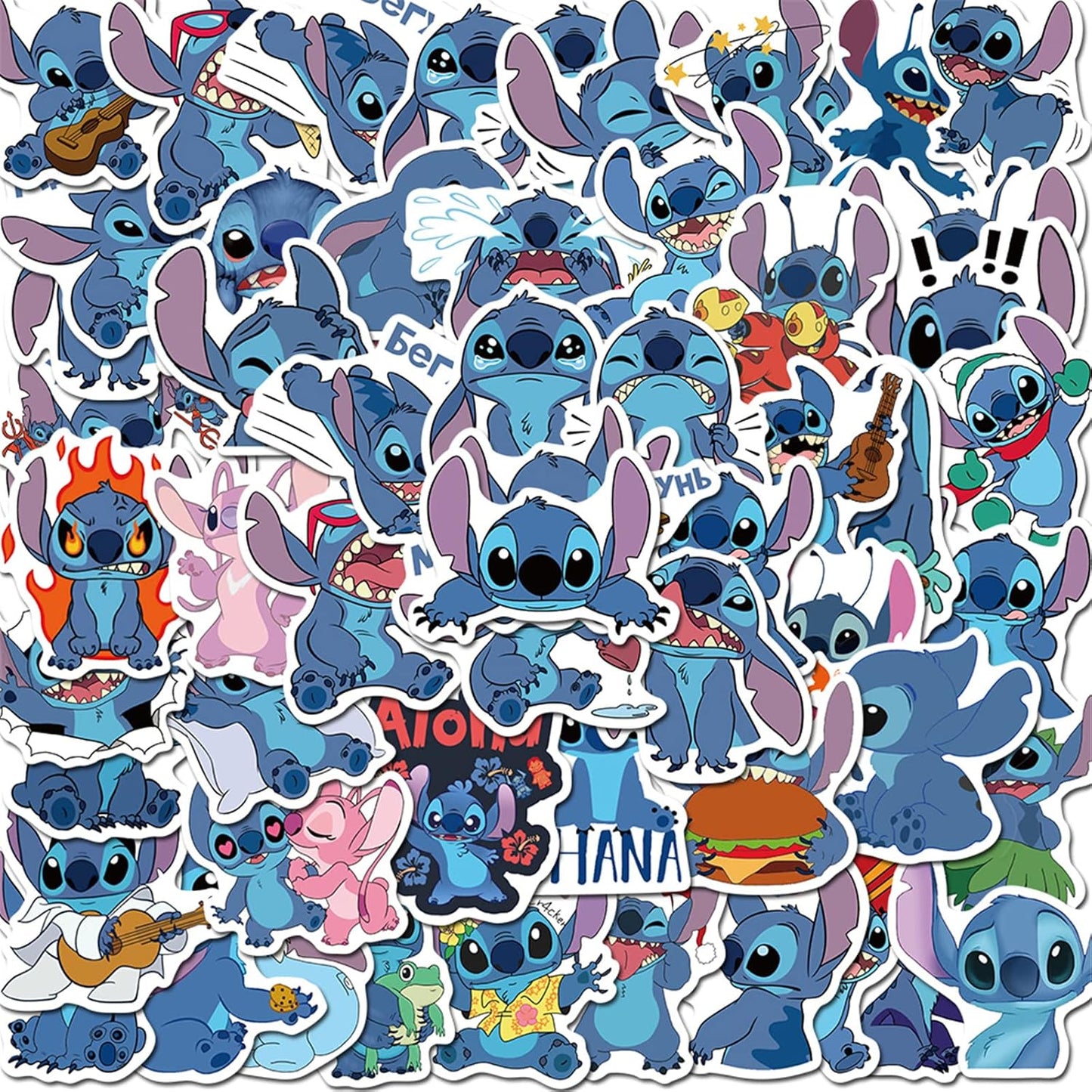 Buy Stitch stickers pack - 100 pcs at Pinky Promise