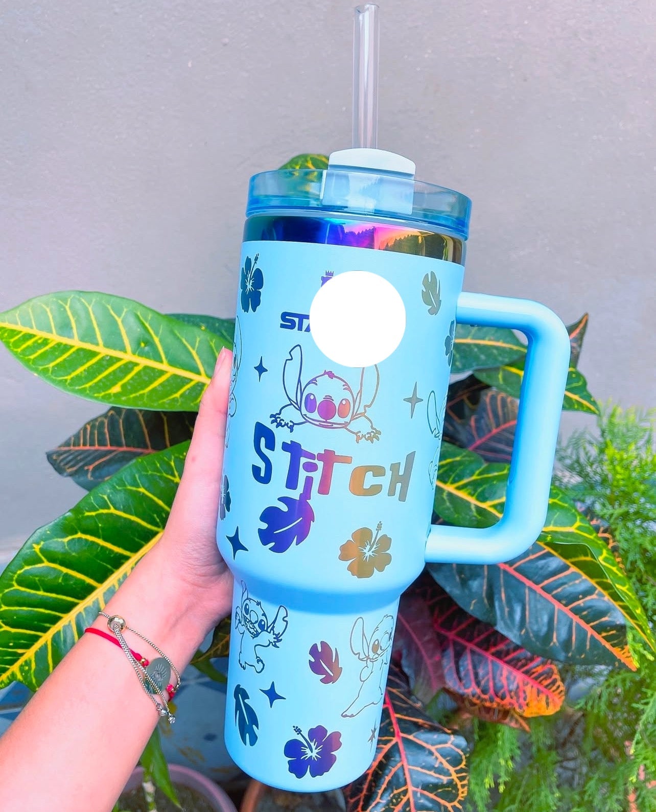 Stitch tumbler mug - Close Up | Pinky Promise