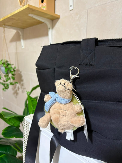 Turtle with Blue Scarf plush keychain - 10 cm | Pinky Promise
