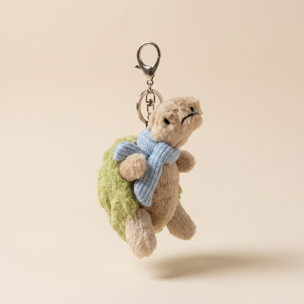 Buy Turtle with Blue Scarf plush keychain - 10 cm at Pinky Promise