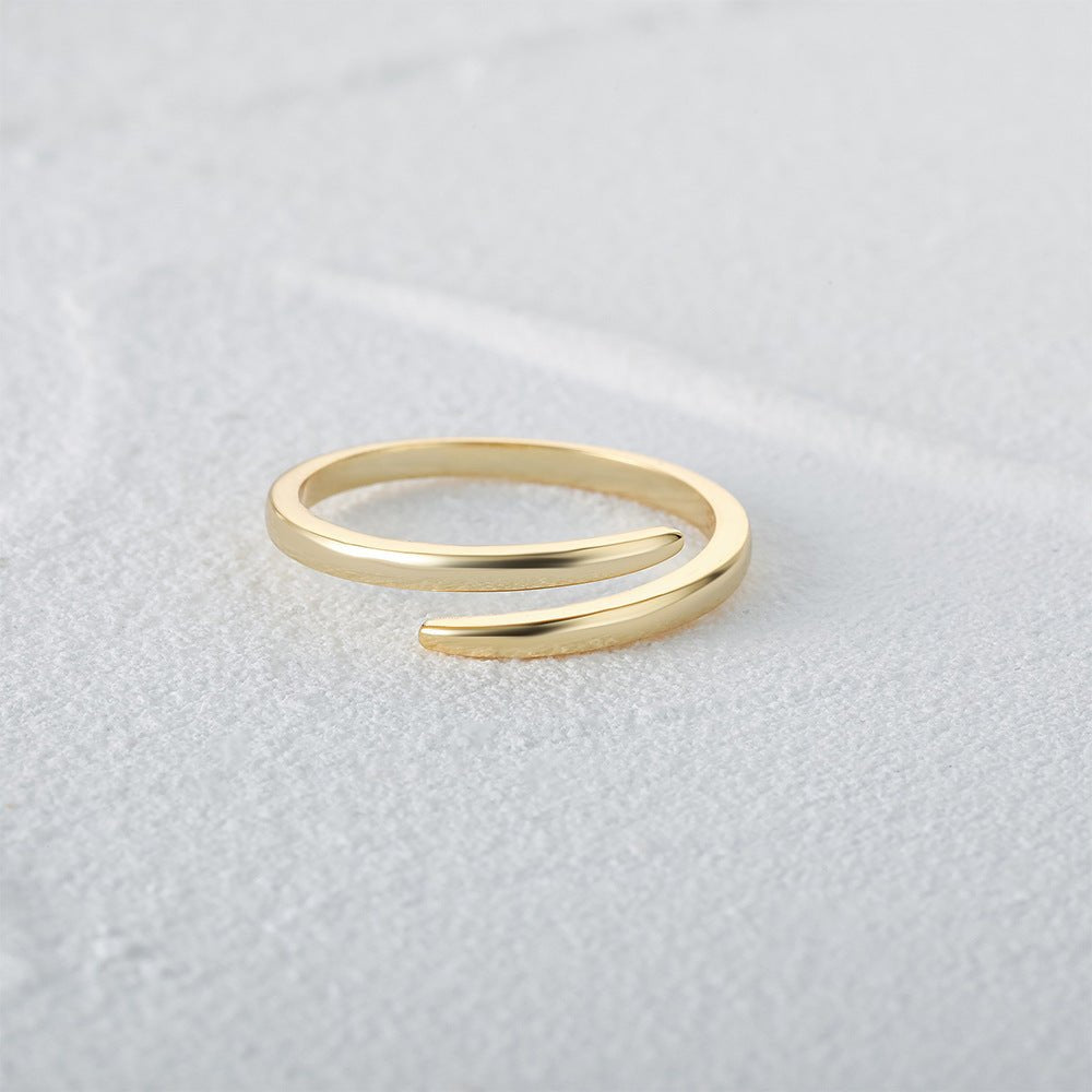 Wraparound Spiral Ring – 925 Sterling Silver, Gold Plated - Photo 5 | Pinky Promise