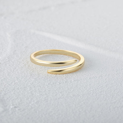 Wraparound Spiral Ring – 925 Sterling Silver, Gold Plated - Photo 5 | Pinky Promise