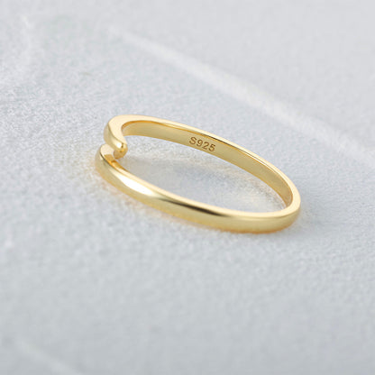 Wraparound Spiral Ring – 925 Sterling Silver, Gold Plated - Photo 7 | Pinky Promise